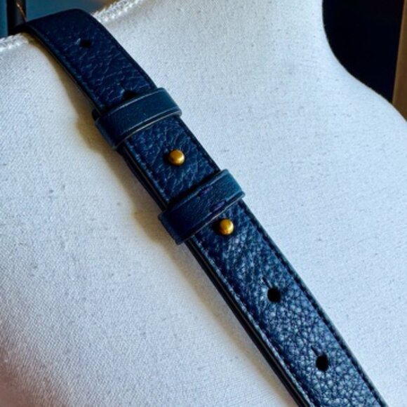 Polo Ralph Lauren Blue Suede Crossbody Bag - Picture 6 of 16